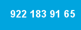 922 183 91 65 922 183 91 65